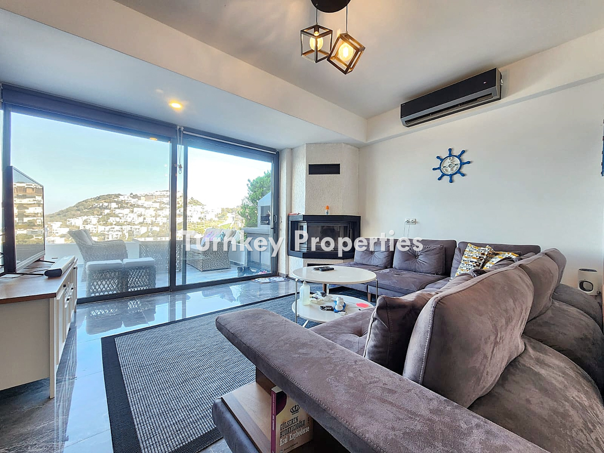 Yalıkavak'ta Satılık İkiz Villa Deniz Manzaralı 24 Saat Güvenlik
